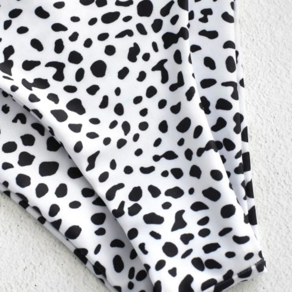 Black and White print bandeau bikini (size medium)